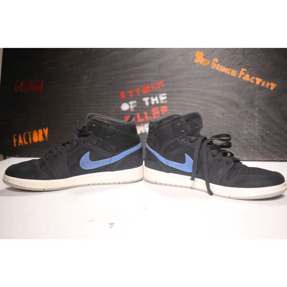 Air Jordan 1 Mid “Black/Red/Blue” - Men's Size 10.5 - Picture 2 of 6